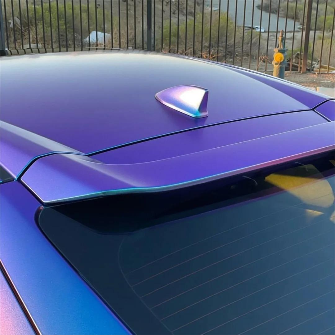 Matte Metallic Chameleon Diamond Purple Blue Car Vinyl Wrap product image 8 - Veloro color shift vinyl wrap