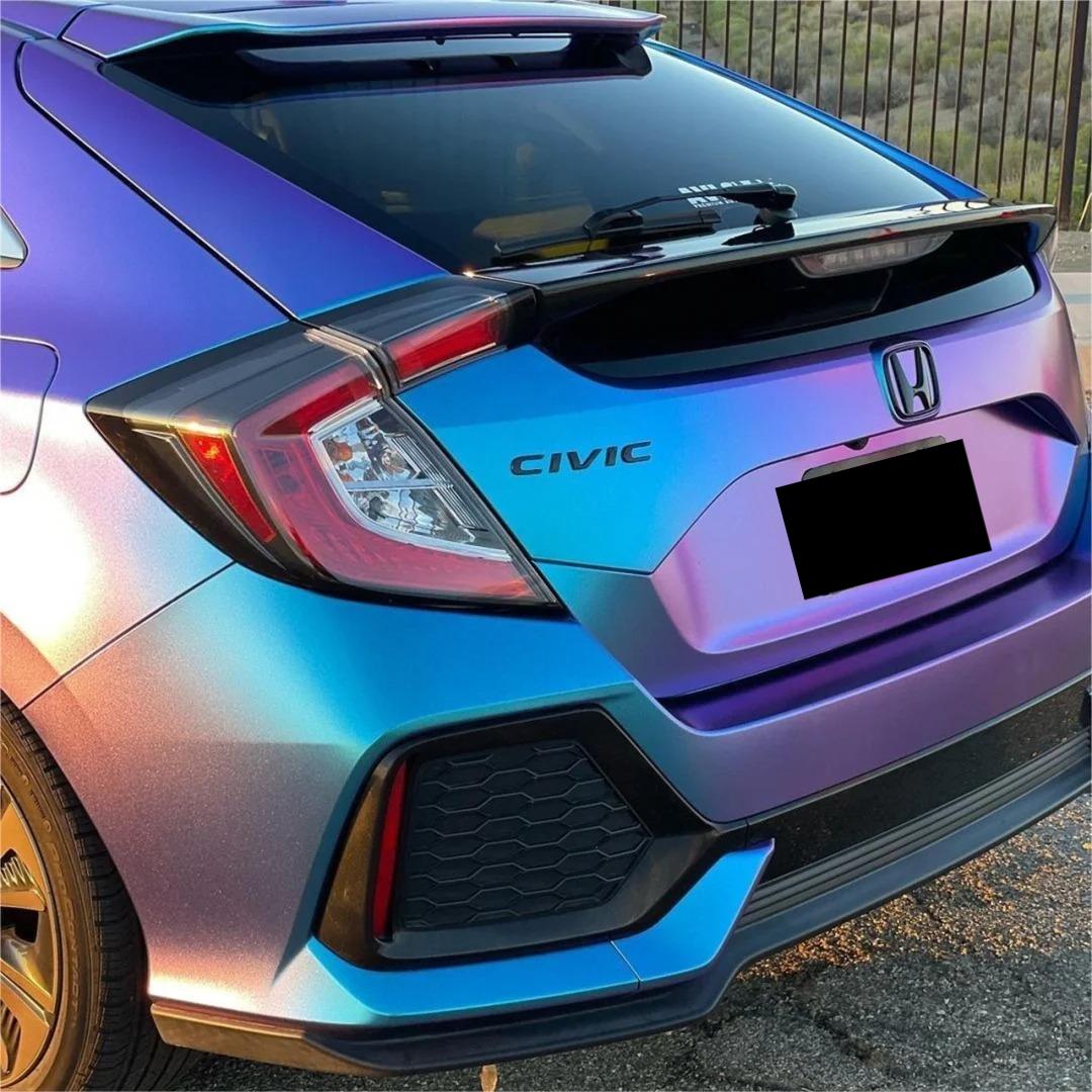 Matte Metallic Chameleon Diamond Purple Blue Car Vinyl Wrap product image 6 - Veloro color shift vinyl wrap