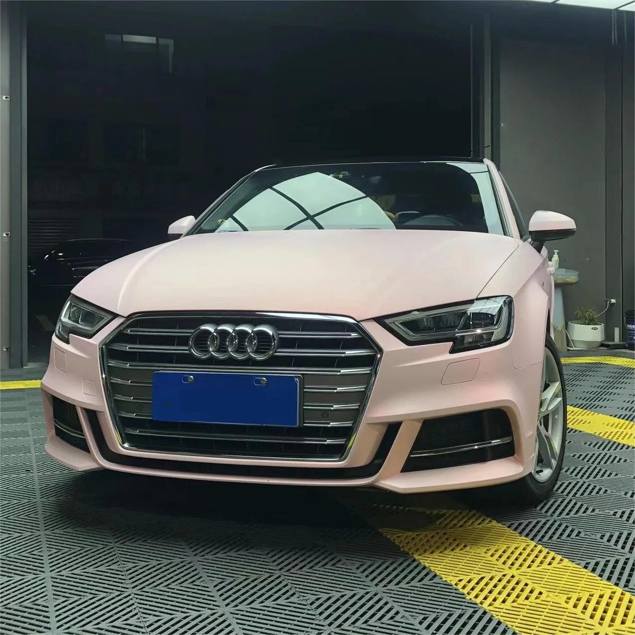 Matte Metallic Chameleon Light Pink White Car Vinyl Wrap product image 3 - Veloro color shift vinyl wrap