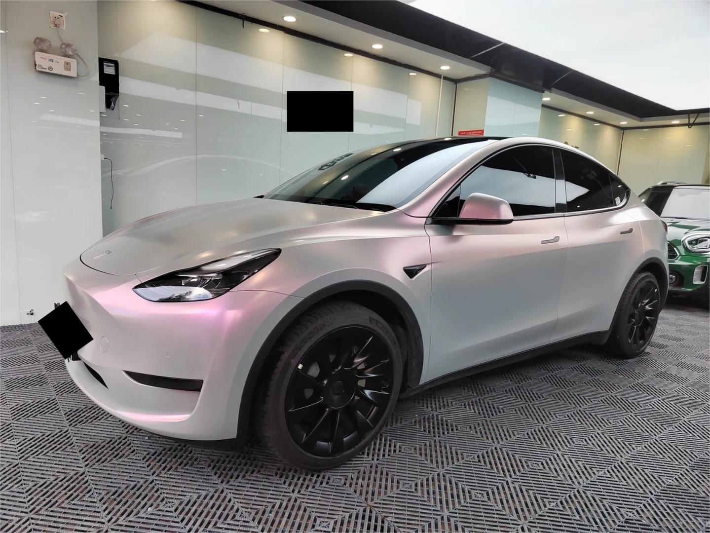 Matte Metallic Chameleon Pink Grey Car Vinyl Wrap product image 6 - Veloro color shift vinyl wrap