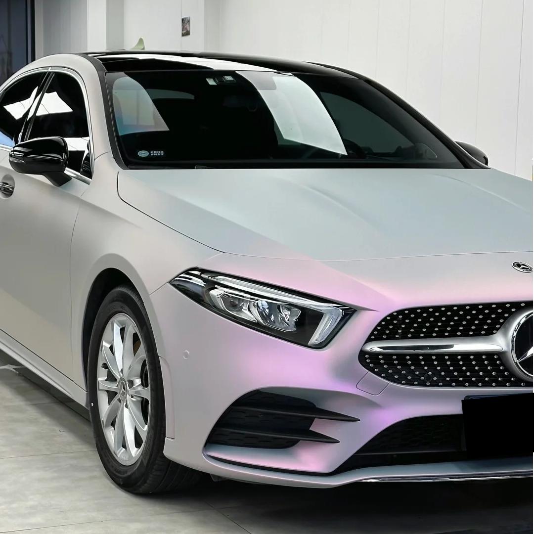 Matte Metallic Chameleon Pink Grey Car Vinyl Wrap product image 3 - Veloro color shift vinyl wrap