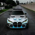 Matte Metallic Chameleon Silver Blue Car Vinyl Wrap PET