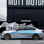 Matte Metallic Chameleon Silver Blue Car Vinyl Wrap PET product image 3 - Veloro color shift vinyl wrap
