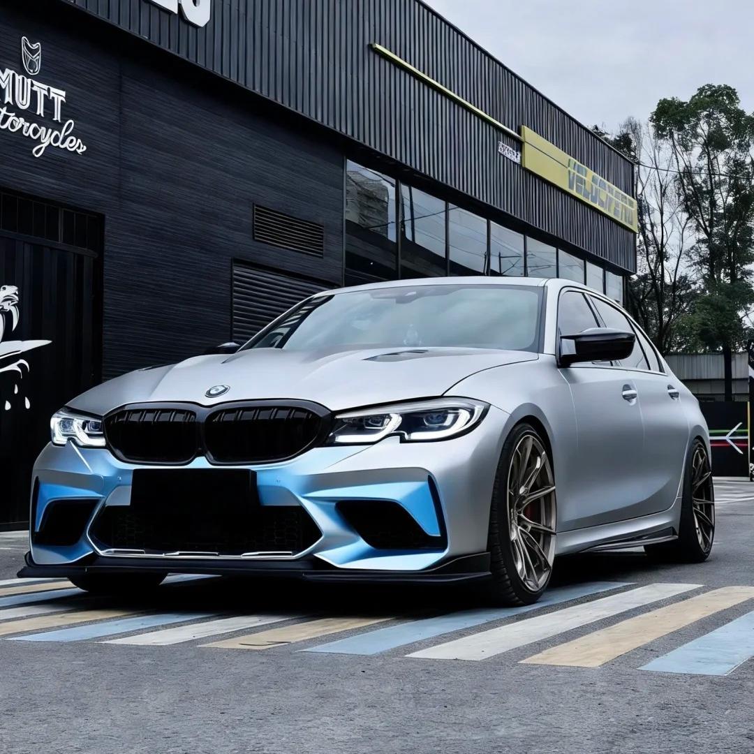 Matte Metallic Chameleon Silver Blue Car Vinyl Wrap PET product image 5 - Veloro color shift vinyl wrap