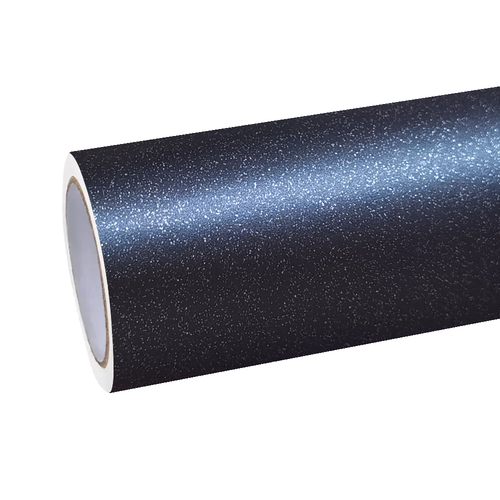 Matte Metallic Charcoal Black Car Vinyl Wrap