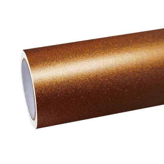 Matte Metallic Copper Brown Car Vinyl Wrap