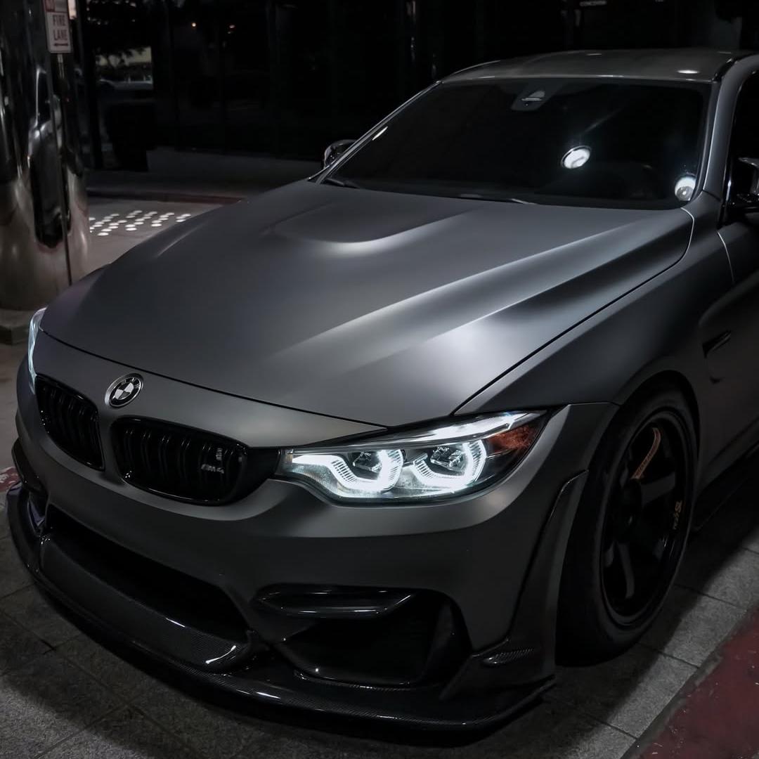 Matte Metallic Dark AMG Grey Car Vinyl Wrap PET product image 5 - Veloro matte vinyl wrap