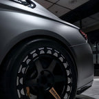 Matte Metallic Dark AMG Grey Car Vinyl Wrap PET product image 3 - Veloro matte vinyl wrap