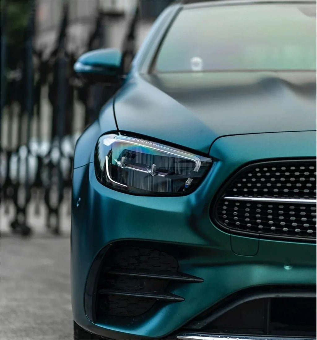 Matte Metallic Dark Green Car Vinyl Wrap Forest Green Wrap product image 8 - Veloro matte vinyl wrap