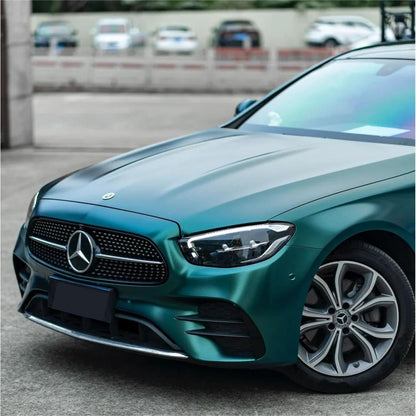 Matte Metallic Dark Green Car Vinyl Wrap Forest Green Wrap product image 6 - Veloro matte vinyl wrap