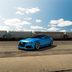 Matte Metallic Diamond Azure Blue Car Vinyl Wrap PET product image 4 - Veloro matte vinyl wrap