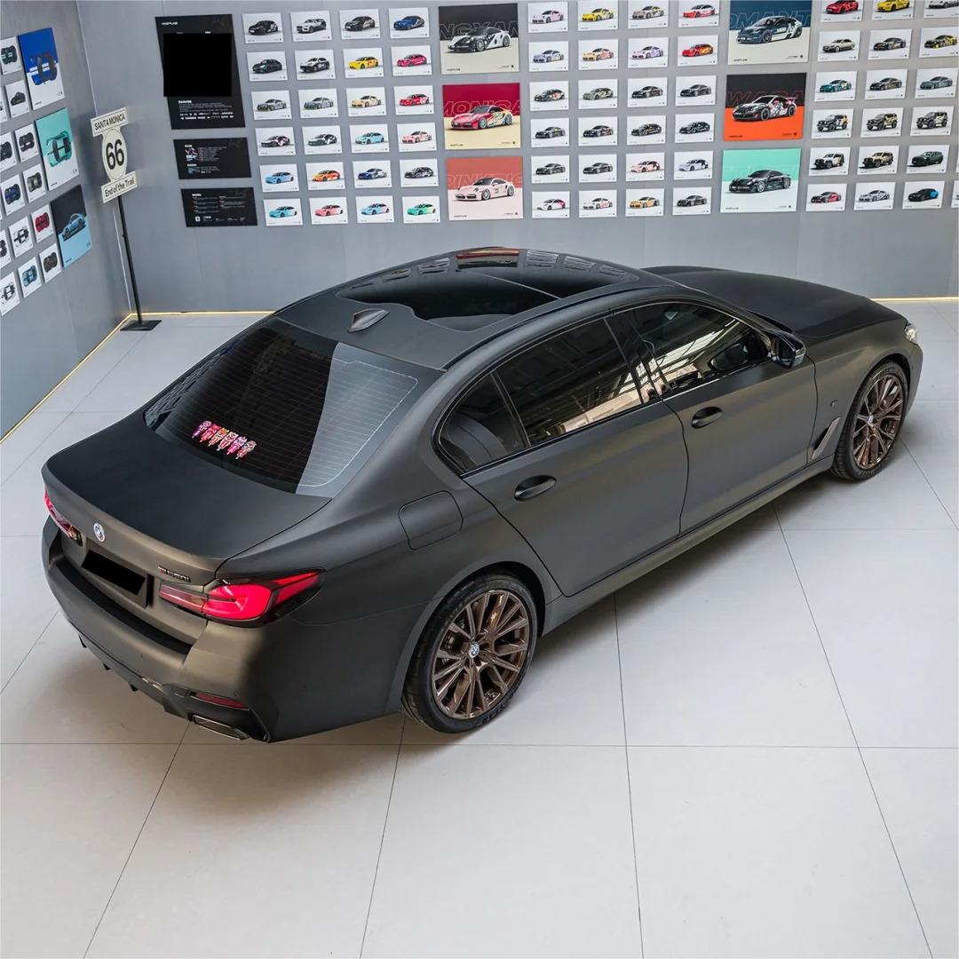 Matte Metallic Diamond Black Gold Car Vinyl Wrap product image 5 - Veloro matte vinyl wrap