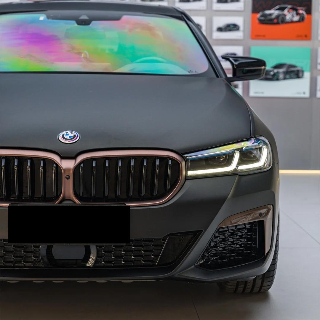 Matte Metallic Diamond Black Gold Car Vinyl Wrap product image 7 - Veloro matte vinyl wrap