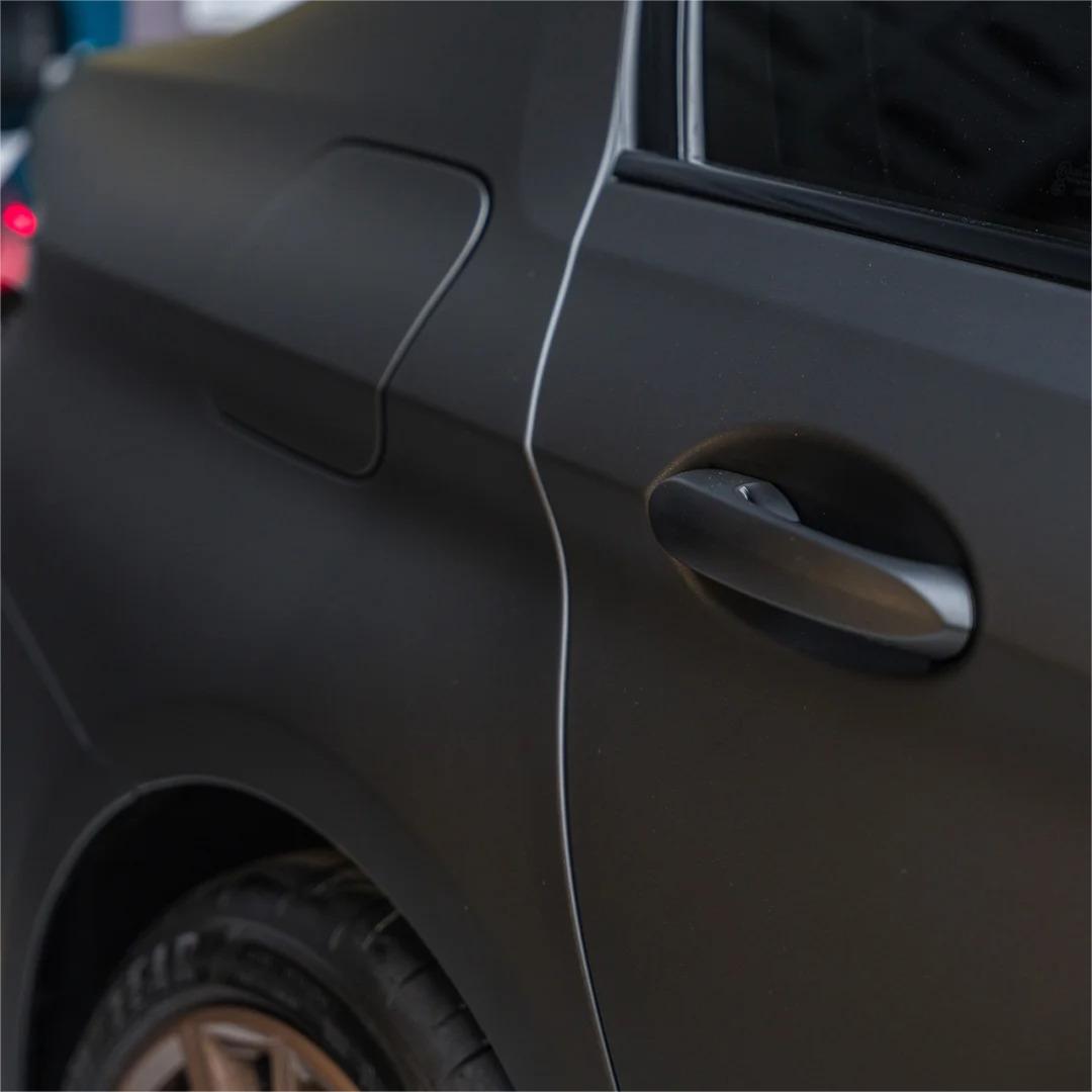 Matte Metallic Diamond Black Gold Car Vinyl Wrap product image 11 - Veloro matte vinyl wrap