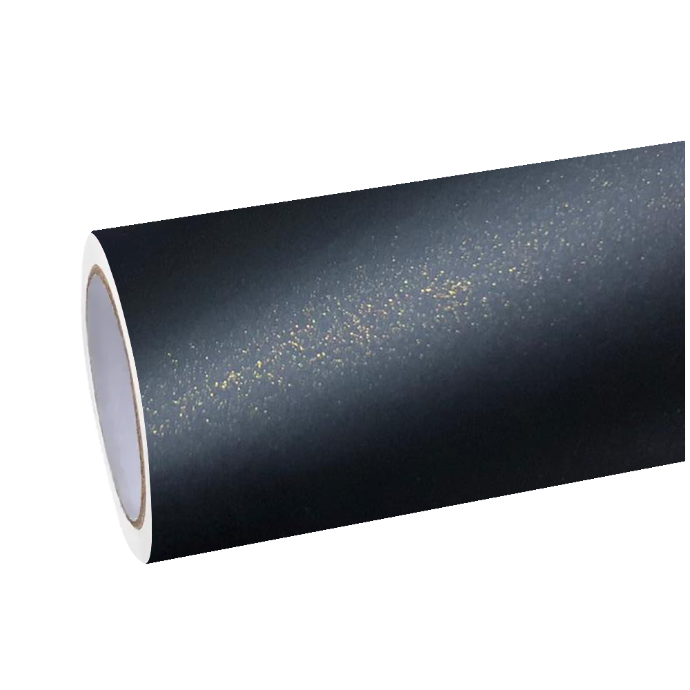 Matte Metallic Diamond Black Gold Car Vinyl Wrap product image 2 - Veloro matte vinyl wrap