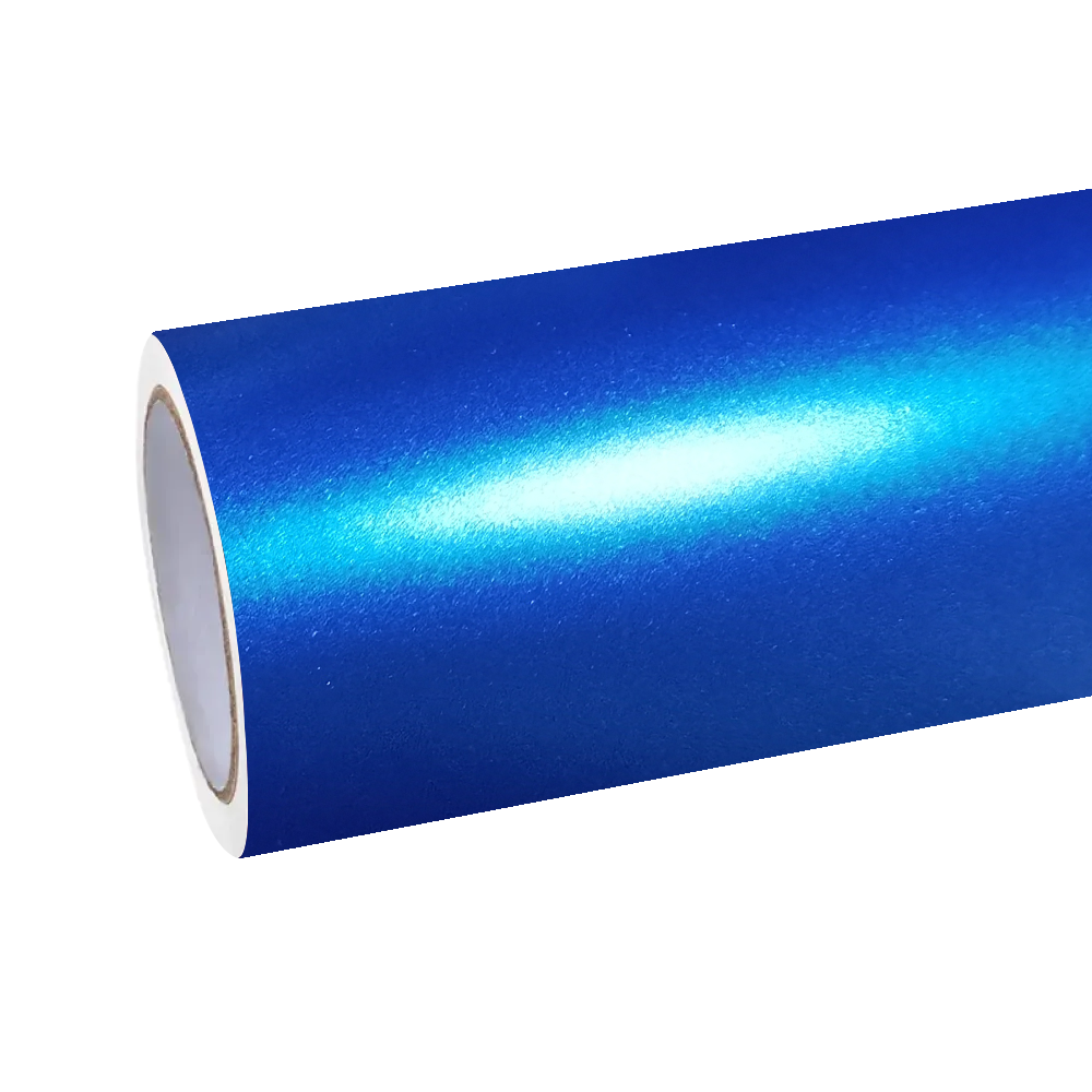 Matte Metallic Diamond Azure Blue Car Vinyl Wrap PET