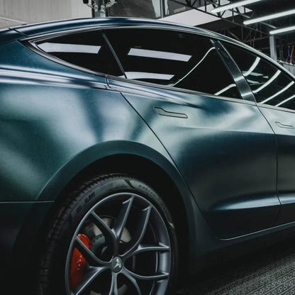 Matte Metallic Diamond Emerald Green Car Vinyl Wrap product image 7 - Veloro matte vinyl wrap