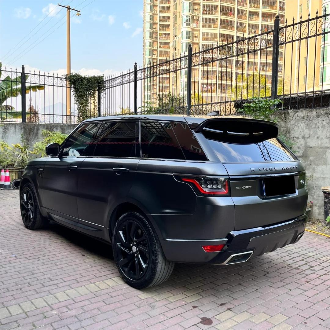 Matte Metallic Diamond Graphite Black Car Vinyl Wrap product image 4 - Veloro matte vinyl wrap
