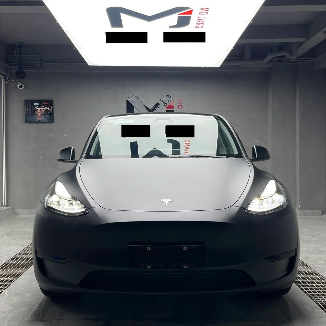 Matte Metallic Diamond Green Black Car Vinyl Wrap product image 3 - Veloro matte vinyl wrap