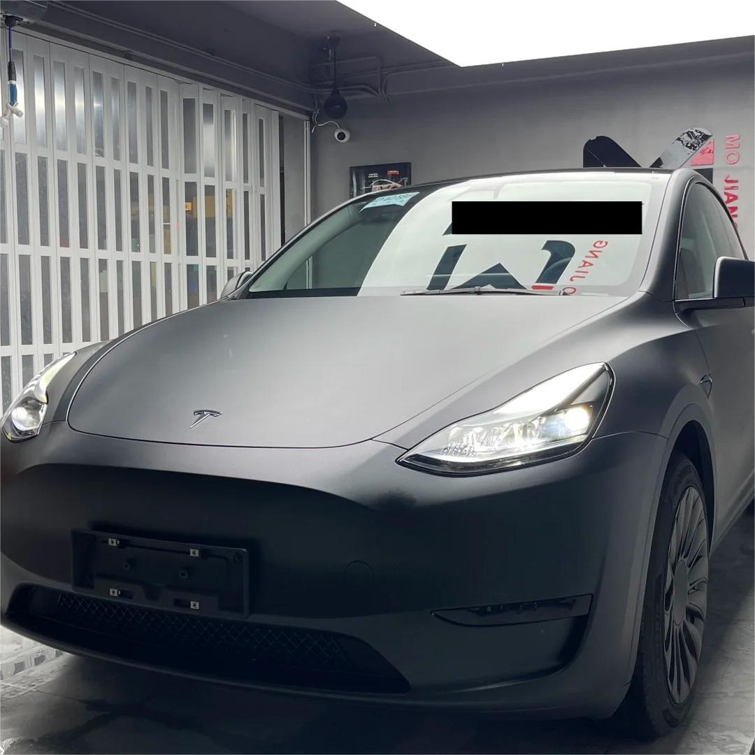 Matte Metallic Diamond Green Black Car Vinyl Wrap product image 4 - Veloro matte vinyl wrap
