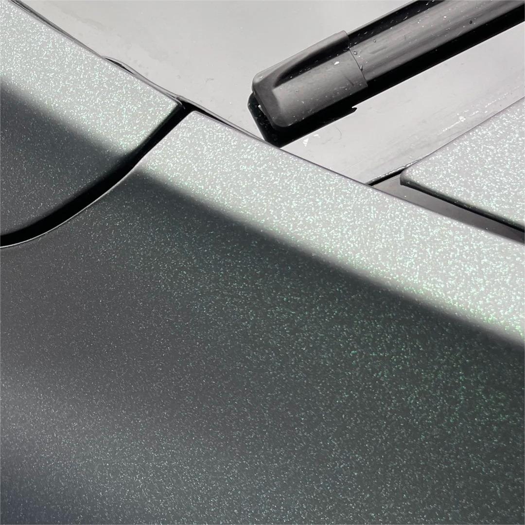 Matte Metallic Diamond Green Black Car Vinyl Wrap product image 6 - Veloro matte vinyl wrap