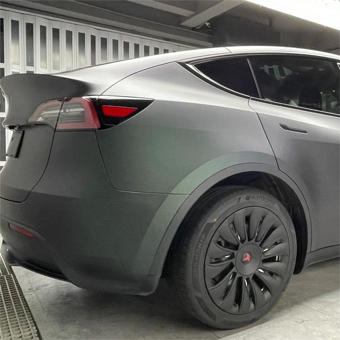 Matte Metallic Diamond Green Black Car Vinyl Wrap product image 9 - Veloro matte vinyl wrap