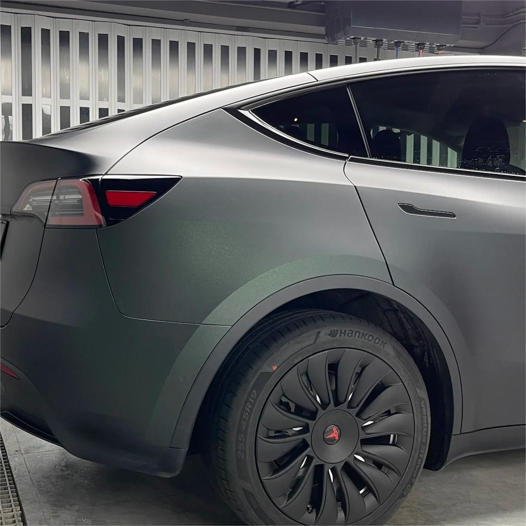 Matte Metallic Diamond Green Black Car Vinyl Wrap product image 10 - Veloro matte vinyl wrap