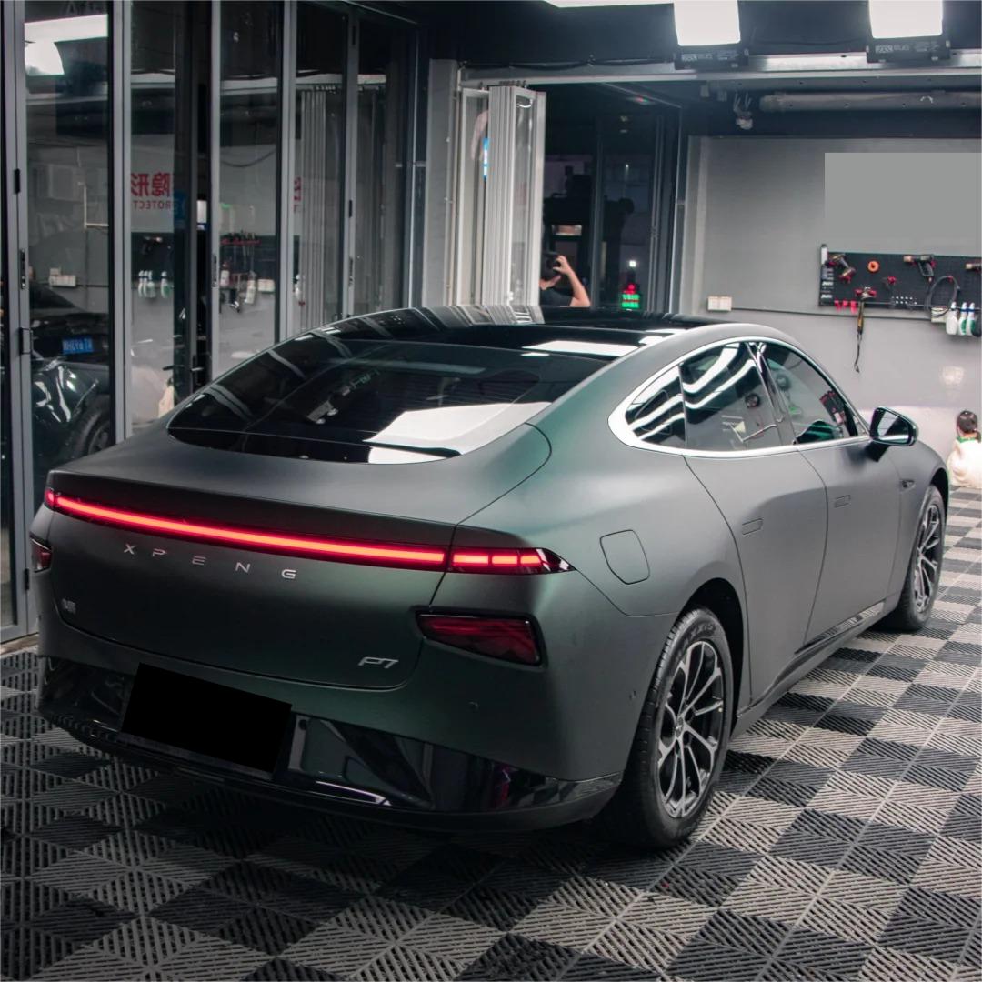 Matte Metallic Diamond Green Car Vinyl Wrap PET product image 12 - Veloro matte vinyl wrap