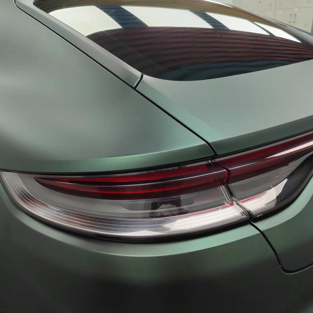 Matte Metallic Diamond Green Car Vinyl Wrap PET product image 5 - Veloro matte vinyl wrap