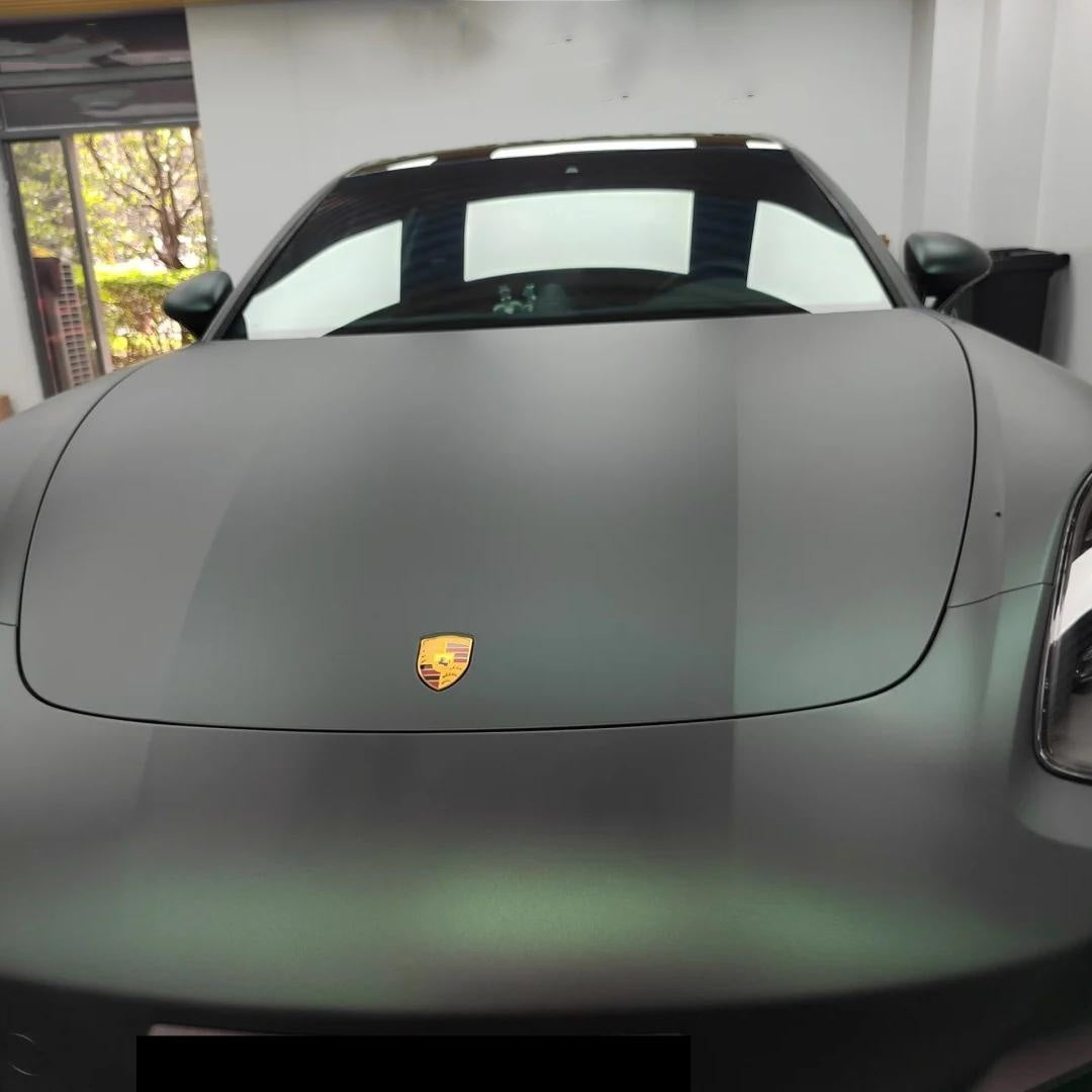 Matte Metallic Diamond Green Car Vinyl Wrap PET product image 8 - Veloro matte vinyl wrap