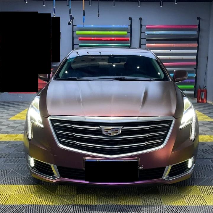 Matte Metallic Diamond Night Brown Red Car Vinyl Wrap product image 4 - Veloro matte vinyl wrap