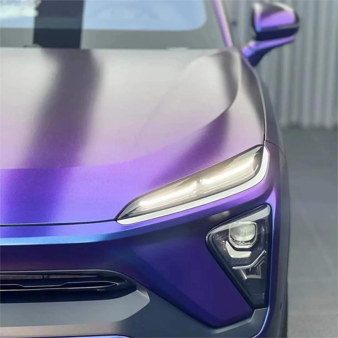 Matte Metallic Diamond Purple Red Car Vinyl Wrap product image 4 - Veloro matte vinyl wrap