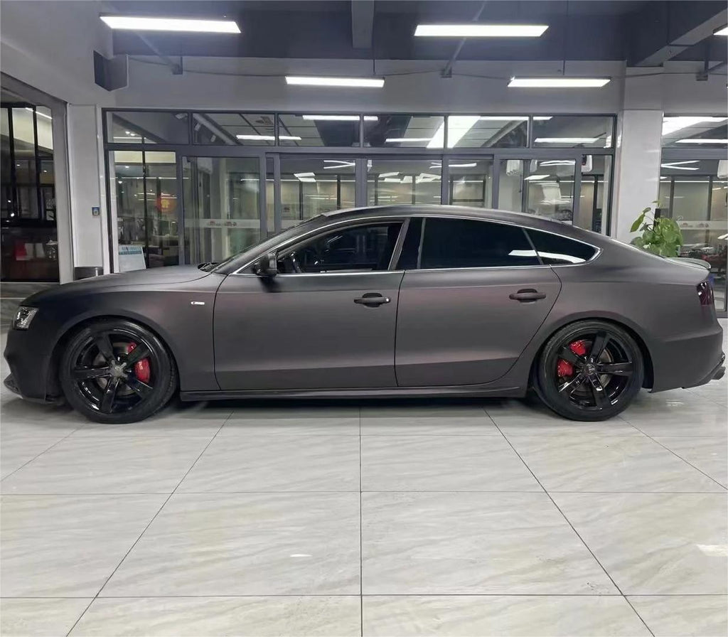 Matte Metallic Diamond Red Black Car Vinyl Wrap product image 4 - Veloro matte vinyl wrap