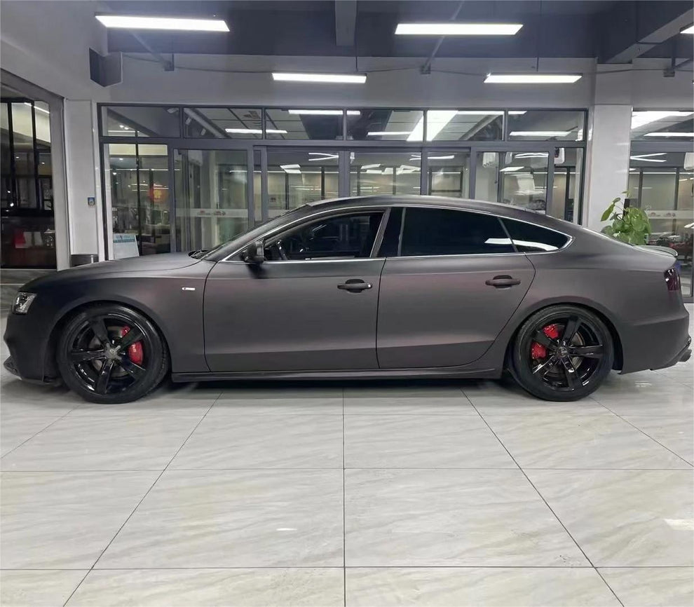 Matte Metallic Diamond Red Black Car Vinyl Wrap product image 4 - Veloro matte vinyl wrap