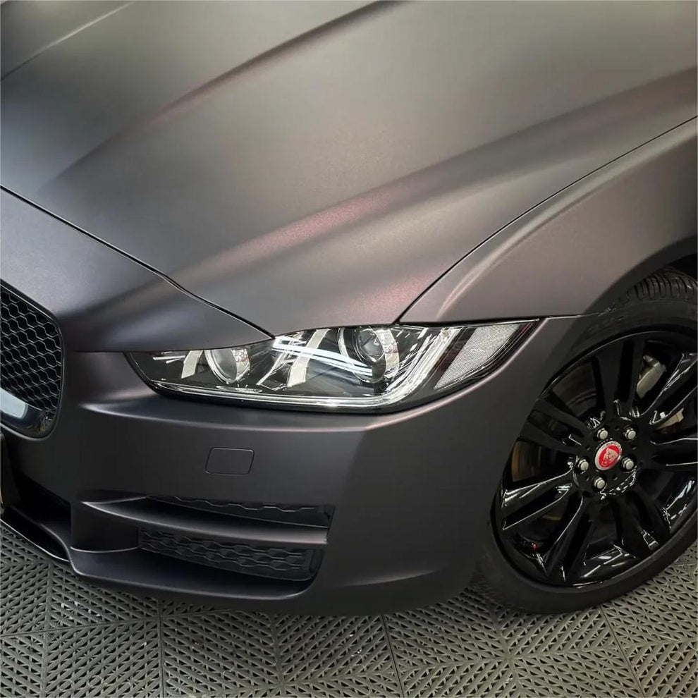 Matte Metallic Diamond Red Black Car Vinyl Wrap product image 6 - Veloro matte vinyl wrap