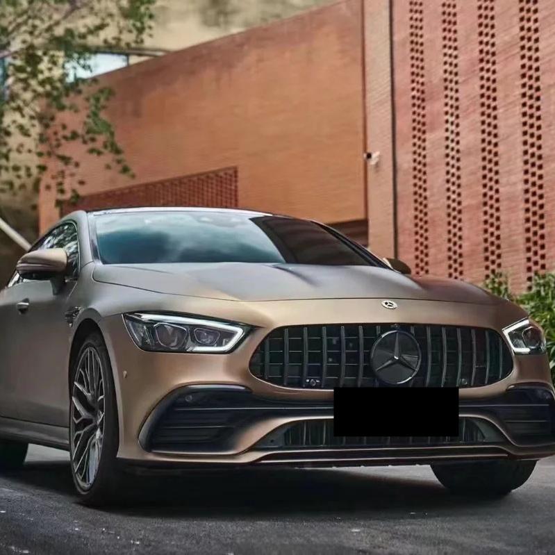Ultra Matte Metallic Gold Brown Car Vinyl Wrap | Matte Coffee Brown Wrap product image 4 - Veloro matte vinyl wrap