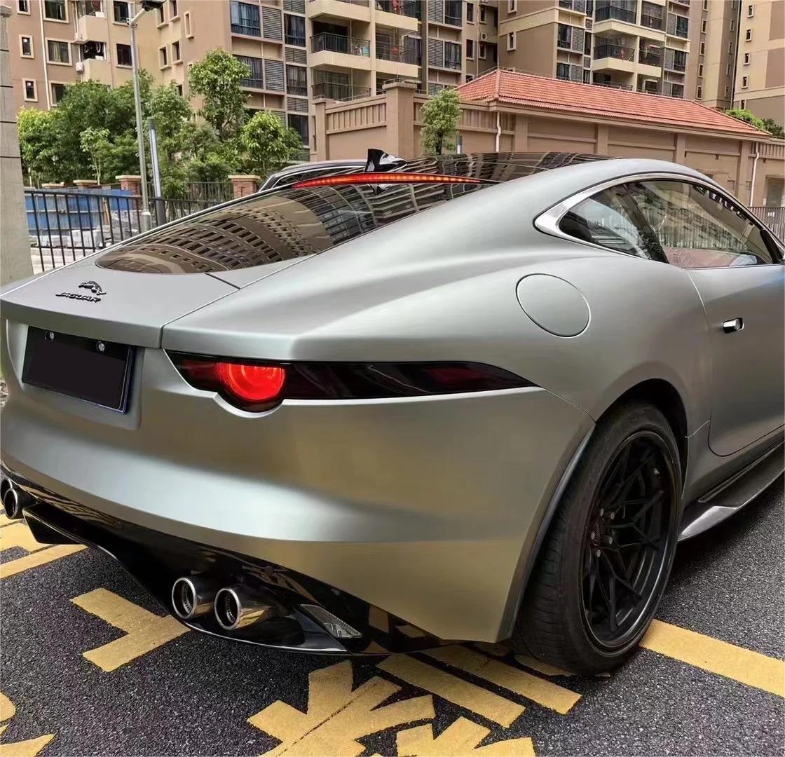 Matte Metallic Green Grey Car Vinyl Wrap PET product image 4 - Veloro matte vinyl wrap