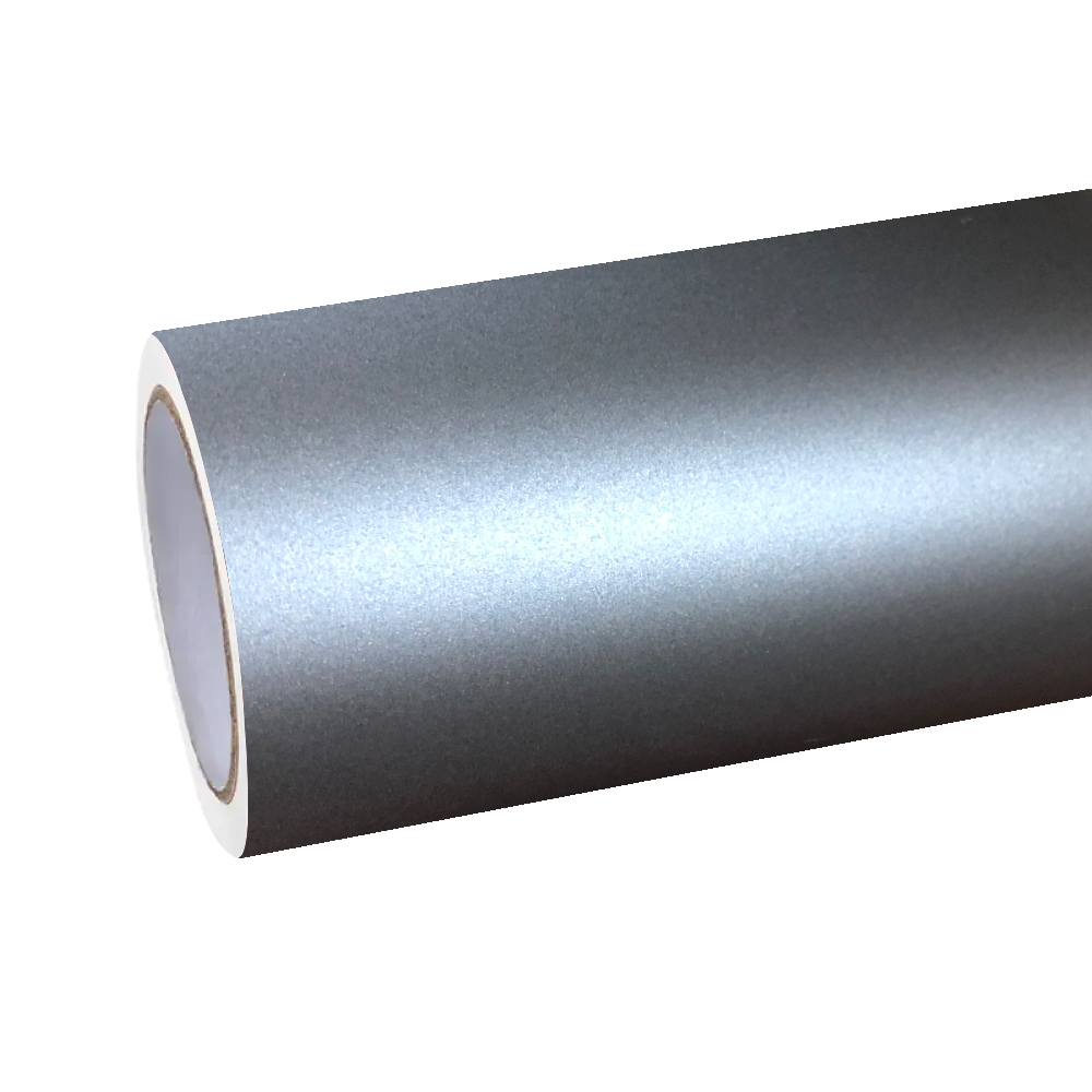 Ultra Matte Metallic Grey Blue Car Vinyl Wrap |Gray Blue Car Wrap PET