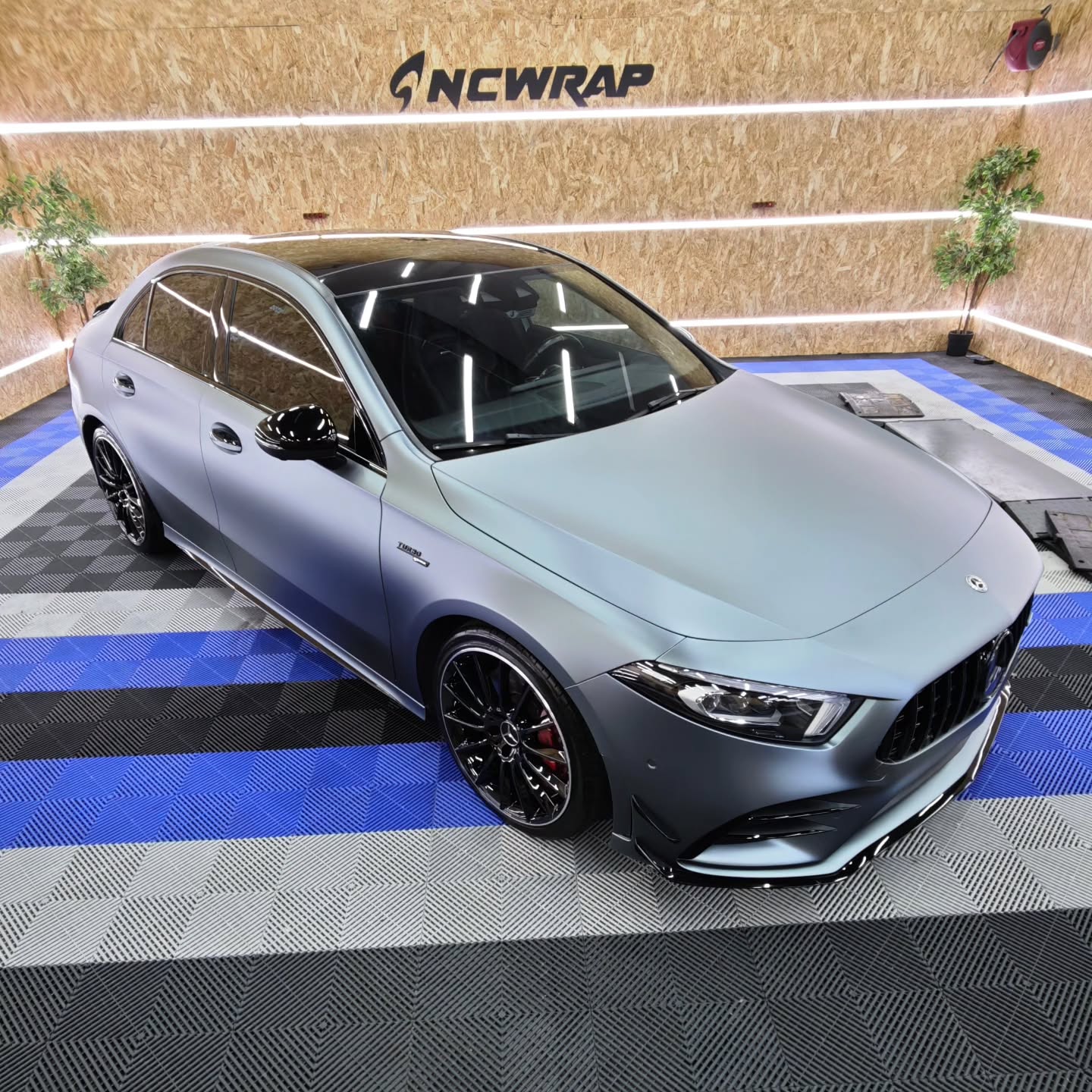Ultra Matte Metallic Grey Blue Car Vinyl Wrap |Gray Blue Car Wrap PET product image 12 - Veloro matte vinyl wrap