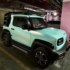 Matte Metallic Holographic Tiffany Blue Car Vinyl Wrap product image 3 - Veloro matte vinyl wrap