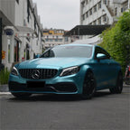 Matte Metallic Lake Blue Car Vinyl Wrap product image 3 - Veloro matte vinyl wrap