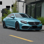 Matte Metallic Lake Blue Car Vinyl Wrap product image 2 - Veloro matte vinyl wrap