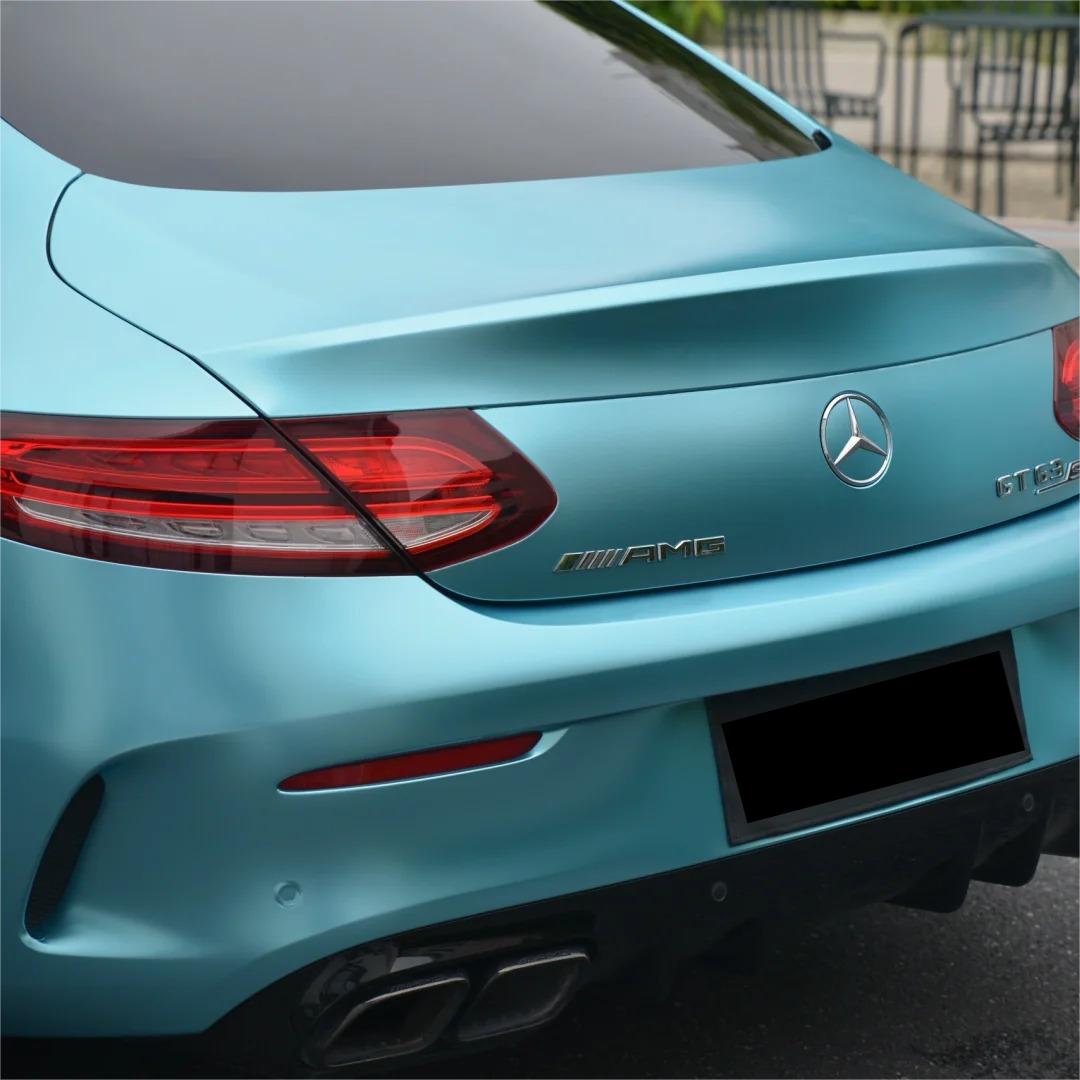 Matte Metallic Lake Blue Car Vinyl Wrap product image 8 - Veloro matte vinyl wrap