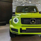 Matte Metallic Lemon Green Car Vinyl Wrap product image 4 - Veloro matte vinyl wrap