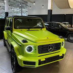 Matte Metallic Lemon Green Car Vinyl Wrap product image 3 - Veloro matte vinyl wrap
