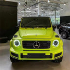 Matte Metallic Lemon Green Car Vinyl Wrap product image 5 - Veloro matte vinyl wrap