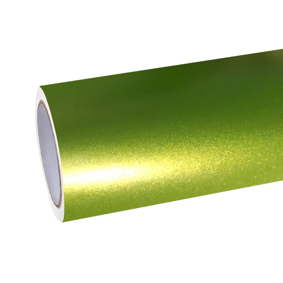 Matte Metallic Lemon Green Car Vinyl Wrap