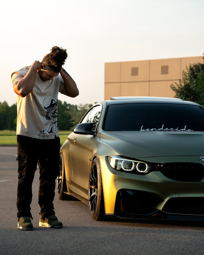 Matte Metallic Lighting Green Car Vinyl Wrap PET product image 13 - Veloro matte vinyl wrap