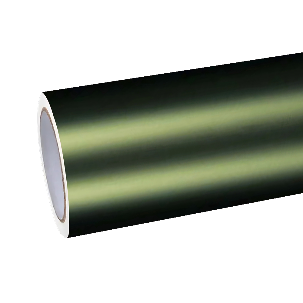 Matte Metallic Lighting Green Car Vinyl Wrap PET