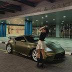 Matte Metallic Lighting Green Car Vinyl Wrap PET product image 7 - Veloro matte vinyl wrap